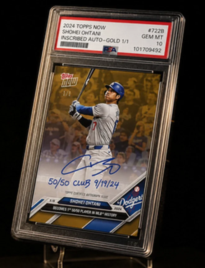 2024 Topps Now Shohei Ohtani, PSA 10, gold 1/1