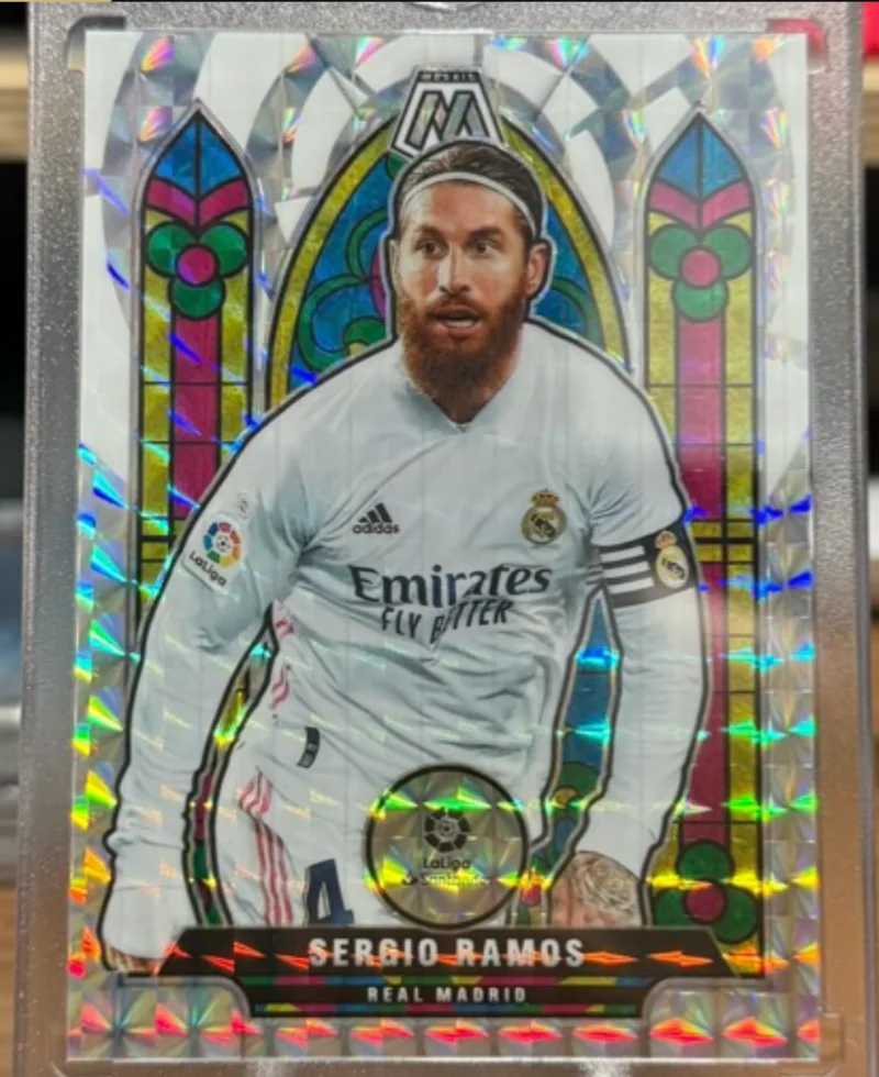 Sergio Ramos Stained Glass, close up